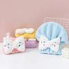 NSUQOA JSEIAJB Quickly Dry Hair Wrapped Towels Dry Hair Hat Bath Hats Portable Coral Fleece Shower Cap Bath Accessories(C) view 3