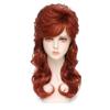 Ailsa Mullet Wig for Women - Copper Red Long Wavy Synthetic Wig with Bangs - Ginger Retro Rock Diva Costume Halloween Party Cosplay Hair (350#, 20inch) view 4