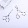 3 Pcs Nose Hair Trimmer Facial Hair Small Grooming Scissors Eyebrow Nose Hairs Mustache Beard Eyelashes Ear Trimming Kit Curved Rounded Safety Tip Clippers for Men Women Hairs Cutting view 3