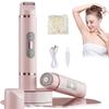 Shaver for Women, Razor, 2 in 1 Painless Bikini Hair Trimmer, 2-in-1 Dual-Head Cordless Electric Shaver for Women, Wet and Dry Efficient Cleaning for Legs, Arms, Underarms (Pink) view 1