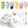 GAOY 60g 3D Sculpting Gel for Nails Carving Modeling and Extension, White view 1
