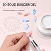 GAOY 60g 3D Sculpting Gel for Nails Carving Modeling and Extension, White view 2