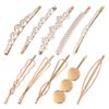 10pcs/set Gold Pearl Bobby Pins Women Girls Valentines Hair Clip Barrettes Decorative Accessories Bridal Wedding Birthday Prom Xmas Holiday Party Gift view 2