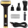 Electric Shavers for Men, 4-in-1 Painless Foil Shaver with LED Display, Rechargeable Cordless Beard Trimmer for Men Face Nose Eyebrows Hair Shavers for view 3