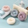 2 Pcs Soft Sunflower Suction Cup Bath Ball, Ultra Soft Bath Sponge Cleaning Brush, Suction Cup Bath Ball with Finger Rings,Exfoliating Shower Loofah Sponges (Beige-Style-1) view 2