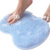2025 New Silicone Foot Scrubber for ShowerSilicone Shower Foot Scrubber MatBack and Foot Shower Scrubber Matwith Suction Cups Non-Slip Exfoliatingfor Back and Foot(1Pcs) view 1