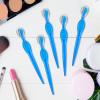Mudder 28 Pcs Eyebrow Razor Knife Shaver Trimmer Shaver Multipurpose Exfoliating Tool Facial Hair Removal for Women Valentine Gift Giving(Blue) view 3