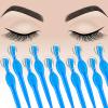 Mudder 28 Pcs Eyebrow Razor Knife Shaver Trimmer Shaver Multipurpose Exfoliating Tool Facial Hair Removal for Women Valentine Gift Giving(Blue) view 4