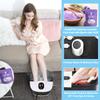 ALISSPOD Foot Spa Bath Massager with Heat Bubbles and Vibration Massage and Jets, 16 OZ Calming Lavender Foot Soak Epsom Salt, Foot Soaker with Red Light, 22 Massage Rollers, Adjustable Temp - Grey view 4