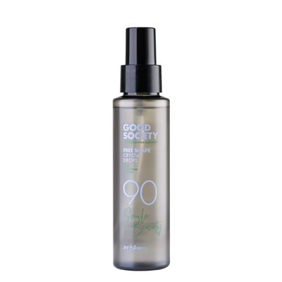 Artgo Good Society Free Shape Crystal Drops (3.4 oz)  Frizz Control Hair Serum for Smooth, Shiny, Heat-Protected Hair