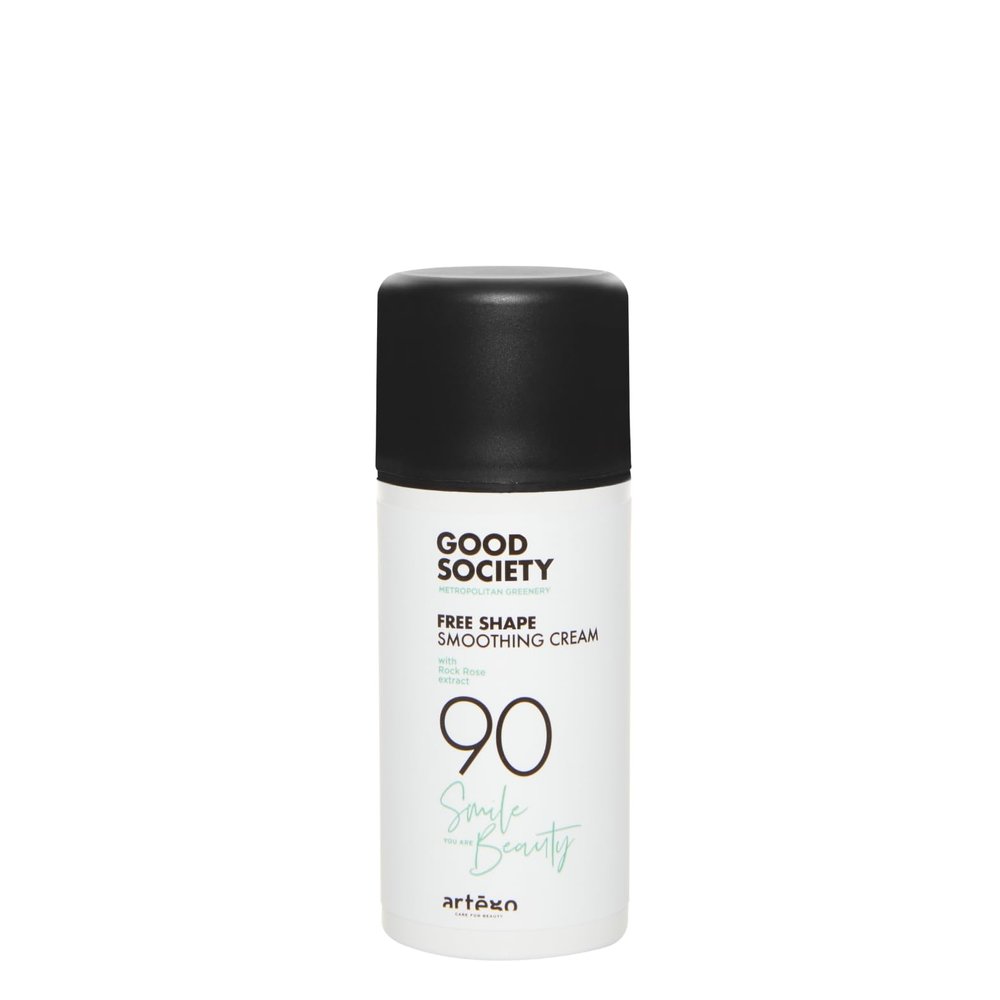 Artgo Good Society Free Shape Smoothing Cream (3.4 oz)  Anti-Frizz & Heat Protectant for Silky, Satin Hair