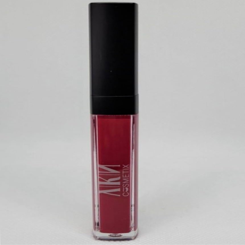 A|K| Cosmetix LUX Liquid Lipstick, 22 Shades, Matte & Satin Finish, Long-Lasting Color, Paraben-Free, With Vitamin E, Avocado, Jojoba & Sweet Almond Oils (Sangria)