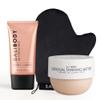 Bali Body Glow Bundle  Gradual Tanning Butter 6.76 fl oz (200 ml) + BB Cream SPF 15 Tan Shade 1.2 fl oz (35 ml) + Luxe Velvet Tanning Mitt | Streak-Free, Vegan & Cruelty-Free Kit view 1