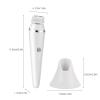 Facial Cleaning Brush, Rechargeable Electric Facial Scrub, IPX7 Waterproof, 3-Speed Adjustable, with 4 Brush Heads, Suitable for Deep Cleaning, Exfoliation, and Facial Massage(White) view 2