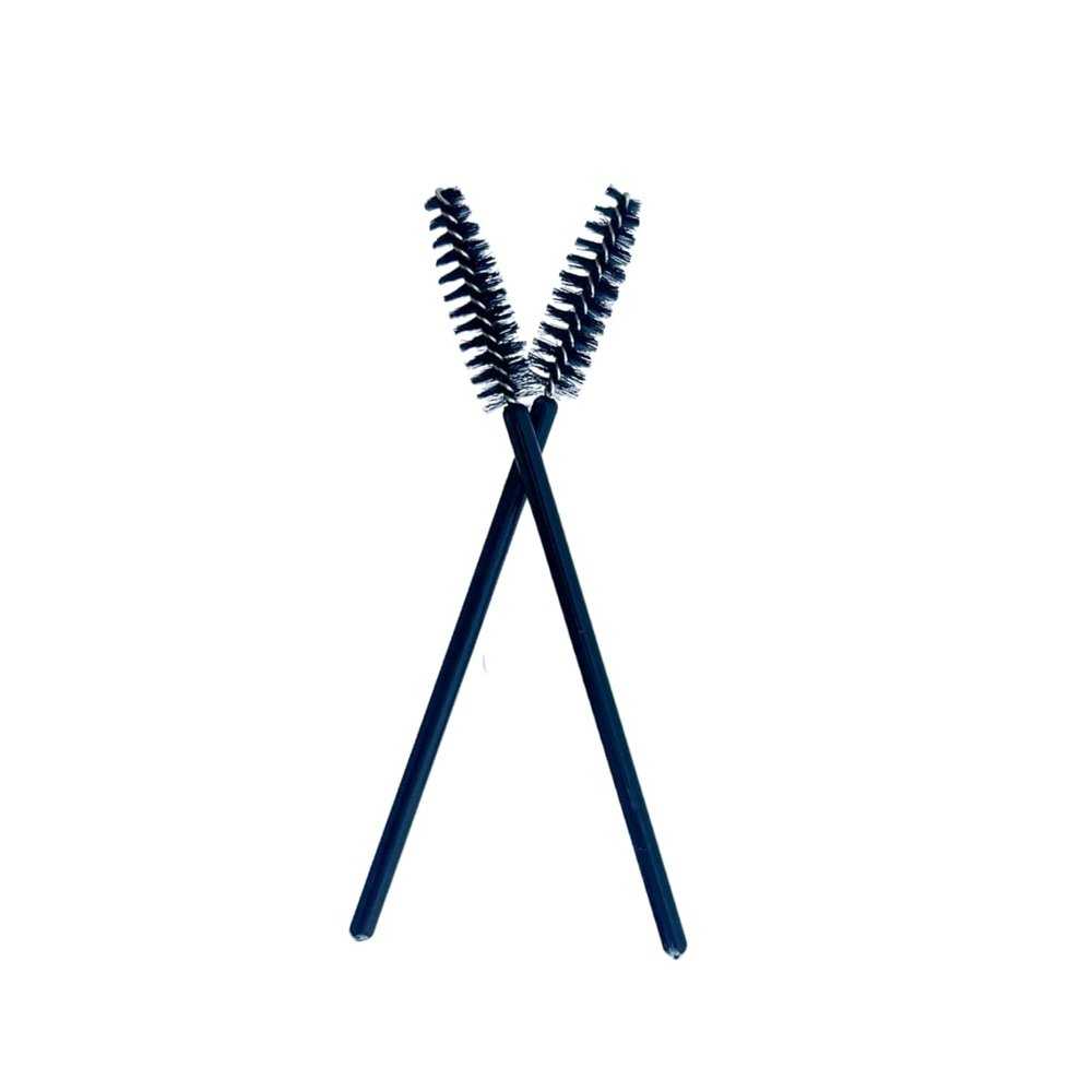 50 Pcs Disposable Eyelash Mascara Brushes for Eye Lashes Extension Eyebrow and Makeup, TheLashDen, (Black), Lash Spoolies
