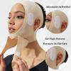 Bderkz Chin Strap Support Band Post Surgery Lipo Compression V-Shaped Face Slimmer Facial Double Chin Neck Cover Strap Bandage(Large) view 3