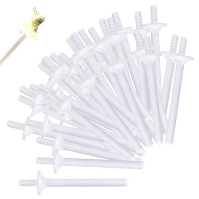 60Pcs Nose Wax Sticks Safe PP Plastic Effective Nose Hair Wax Kit for Women Men Nostril Cleaning Stick