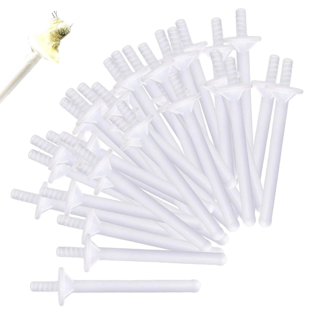 60Pcs Nose Wax Sticks Safe PP Plastic Effective Nose Hair Wax Kit for Women Men Nostril Cleaning Stick