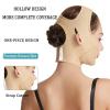 Bderkz After Liposuction Surgery Neck and Chin Compression Garment Wrap Facelift V-Shaped Face Slimmer Strap Bandage(Medium) view 4