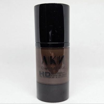 A|K| Cosmetix HD Skin Perfect Foundation, Oil-Free, Buildable Coverage, 13 Shades, All Skin Types, Natural Finish, Camera-Ready, Antioxidant-Rich (Roasted Coffee)