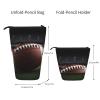 LHBWCVN American Football Cosmetics Bag Standing Pencil Case Telescopic Pencil Bag Portable Pencil Holder Cute Stand up Pencil Pouch for Women Men Travel Coin Pouch Purse view 4