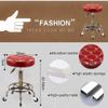 HUANGJIAVT Heavy Duty Round Rolling Stool on Wheels, 360 Swivel Salon, Massage Chair  Adjustable Height, Comfortable, Ergonomic, Easy Mobility view 3