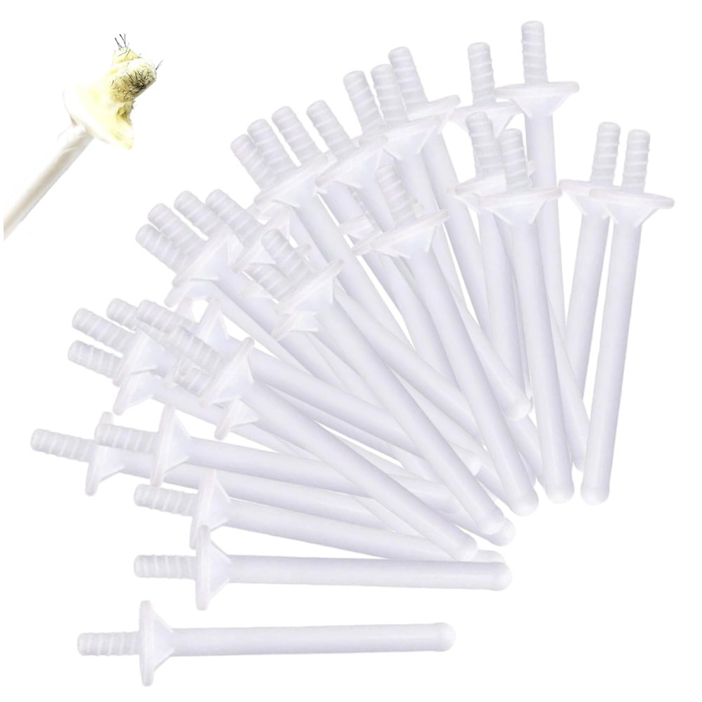 60Pcs Nose Wax Sticks Safe PP Plastic Effective Nose Hair Wax Kit for Women Men Nostril Cleaning Sticks