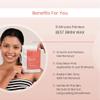 Bikini Wax Powder 10 Minutes Herbal Hair Removal Wax Easy to use at home, No chemicals - No Irritation, No Skin rashes for Women and Girls (100g) (Bikini Wax) view 2