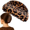 JazSwirl Leopard Print Hair Claw Clip for Women, 4 x 2.1 In Acrylic Leopard and Cheetah Claw Clip, Brown Cheetah Hair Clip for Ponytails Buns Thick Hair (Brown Half-Moon) view 1