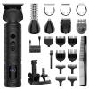 Mens Hair Clippers, 7 in 1 Beard Trimmer for Professional Mens Beard Grooming Kit Electric Shaver Razor Nose Body Trimmer Hair Cutting Kit Cordless view 1