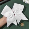 SUNNYCLUE 2Pcs Bow Hair Scrunchies Bow Scrunchies 20Mm Large White Soft Polyester Ribbon Bowknot Hair Ties with Long Tails Elastic Rubber Bands for Women Adults Holiday Fashion Gifts Accessories view 4