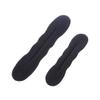 2 Pieces(1Large+1Small) Women Hair Styler Foam Sponge Donut Maker Ponytail Bun Tie Hair Clip Black view 1