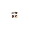 2 Pieces(1Large+1Small) Women Hair Styler Foam Sponge Donut Maker Ponytail Bun Tie Hair Clip Black view 2