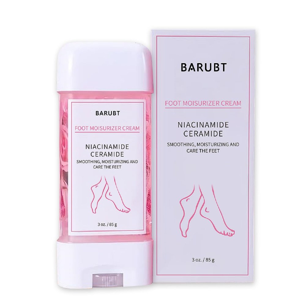 Lywins Foot Moisturizer Cream with Niacinamide and Ceramide, Smoothing and Moisturizing Cream for Dry Cracked Heels and Feet, 3 oz