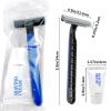50 Pack Shave Kit, 50 Pack Toothbrushes with Toothpaste - Portable Individually Wrapped Travel Size Toiletries Amenities view 4
