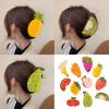 MOAIYU Stylish Fruit Acetate Hair Claw Clip Unique Designs Women's Hair Accessory for Daily Outings and Casual Gatherings view 2