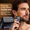 Electric Foil Shaver for Men  5 Blade Razor for Short Beard, USB-C Rechargeable, LED Display, IPX7 Waterproof Wet/Dry, Portable Travel & Gift Set FX80 Black view 2