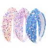 Brimekichio Sequin Kids Headbands, Sparkly Knotted Headbands for Girls, Pink Glitter Hair Band girl Hair Accessories view 1