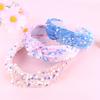 Brimekichio Sequin Kids Headbands, Sparkly Knotted Headbands for Girls, Pink Glitter Hair Band girl Hair Accessories view 2