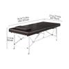 AKIQKPX Portable Massage Table Can Be Foldable, Multi-Function Massage Bed, Professional Massage Bed, Tattoo Chair, Esthetician Bed for Eyelash Extensions, Spa(185 * 60cm-72.8 * 27.6in) view 2