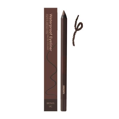 24 HR Waterproof Eyeliner Double Sharpenable Eye Pencil, Easy to Apply, No Smudging, Smooth and Easy to Color, Create a Natural or Personal Look (#05 Brown)
