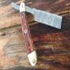 Professional Damascus Straight Edge Razor  Handmade Shavette for Mens Grooming & Barber Use view 2