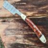 Professional Damascus Straight Edge Razor  Handmade Shavette for Mens Grooming & Barber Use view 4