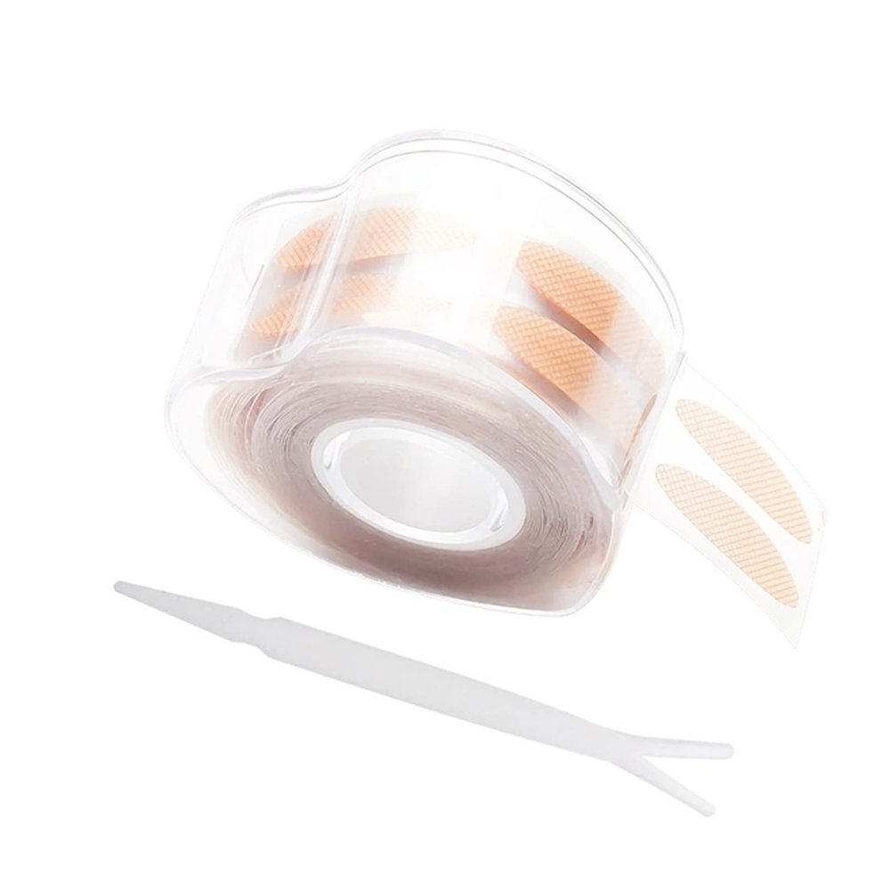 Double Eyelid Sticker 600pcs/Box Eyelid Tapes Women Face Makeup Double-Fold Eyelid Adhesive Stickers Seamless Invisible Waterproof Beige Net-Shape S/L Double Eyelid Stickers(Heart Net Shape L)