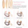 Double Eyelid Sticker 600pcs/Box Eyelid Tapes Women Face Makeup Double-Fold Eyelid Adhesive Stickers Seamless Invisible Waterproof Beige Net-Shape S/L Double Eyelid Stickers(Heart Net Shape S) view 3