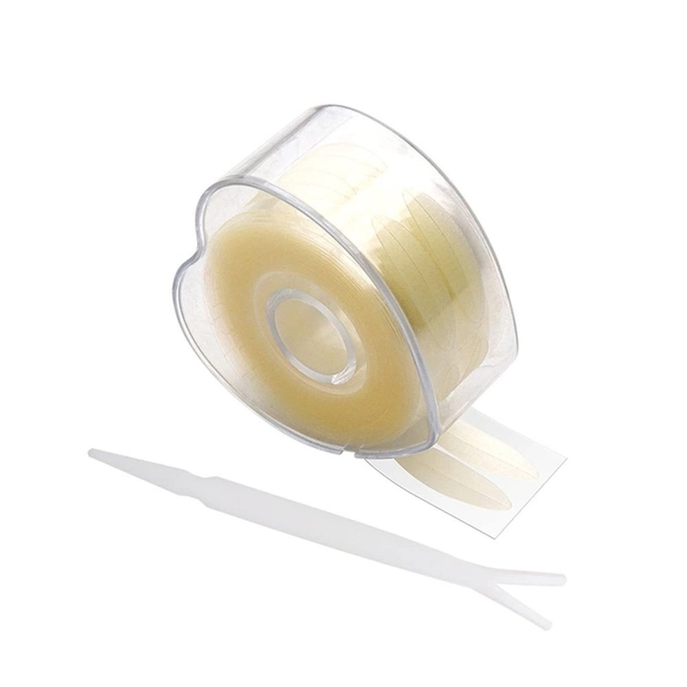 Double Eyelid Sticker 600pcs/Box Eyelid Tapes Women Face Makeup Double-Fold Eyelid Adhesive Stickers Seamless Invisible Waterproof Beige Net-Shape S/L Double Eyelid Stickers(Heart Beige L)