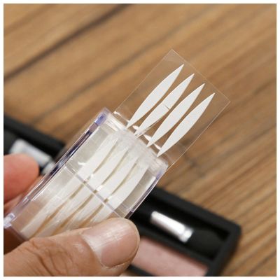 Double Eyelid Sticker 1 Roll Shape Double-Sided Adhesive Stripe Makeup Eyeliner Invisible Double Eyelid Tape Stickers Beauty Tools Double Eyelid Stickers(Olive Shape)