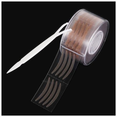 Double Eyelid Sticker 600pcs S/L Makeup Clear Gray Beige Eyelid Stripe Big Eyes Invisible Double Fold Eyelid Shadow Tape Sticker Beauty Tool Double Eyelid Stickers(Brown S)