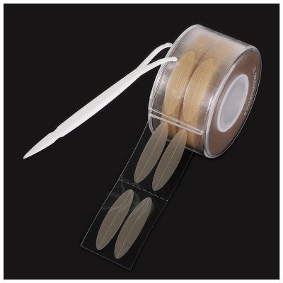 Double Eyelid Sticker 600Pcs/box Magnify Eyes Tape Double Eyelid Stickers S/L Eyes Makeup Transparent Skin Tone Invisible Eyelid Tools Double Eyelid Stickers(4)