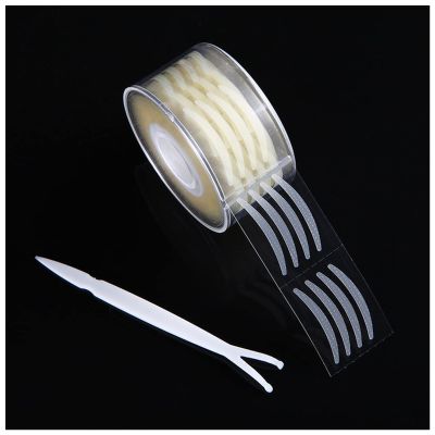 Double Eyelid Sticker 600Pcs/box Magnify Eyes Tape Double Eyelid Stickers S/L Eyes Makeup Transparent Skin Tone Invisible Eyelid Tools Double Eyelid Stickers(1)